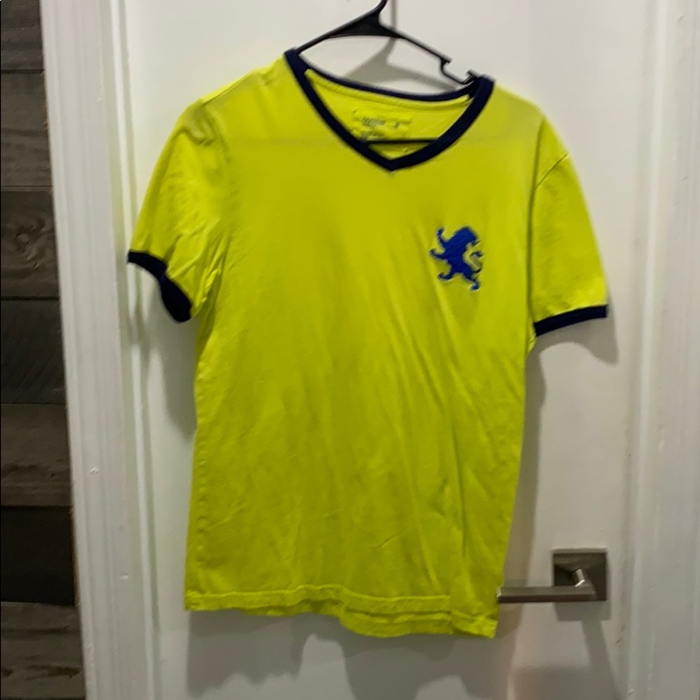 Yellow and navy express T-shirt